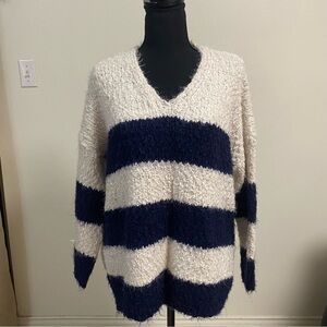 Altar’d State Sweater Women’s Size Small/Medium Stripped Cotton Blend Sweater